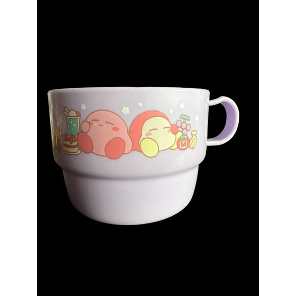 KIRBY Single OSK Purple Plastic Mug Made In Japan, Kawaii Cups Nintendo - Picture 1 of 6